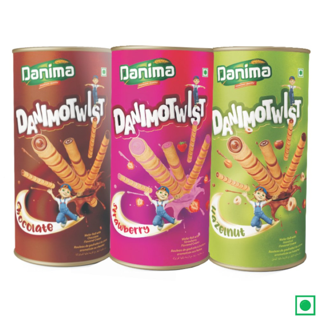 DANIMA WAFER ROLL CHOCOLATE 200GM